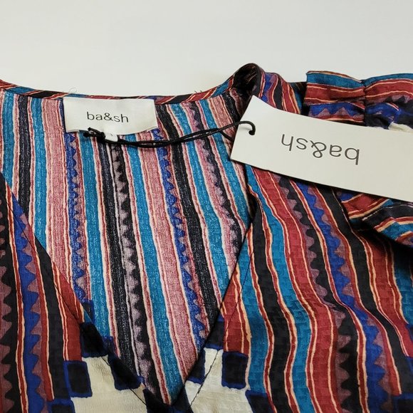 Ba&Sh Marry Print Peasant Blouse - Picture 11 of 15